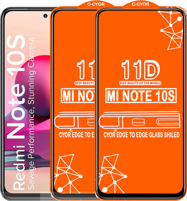CYOR Edge To Edge Tempered Glass for REDMI NOTE 10S(Pack of 2)