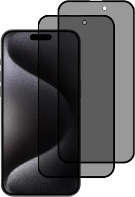 FIRSTPOINT Edge To Edge Tempered Glass for iPhone 15 Plus / iPhone 15 Max (6.7 Inch)(Pack of 2)