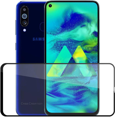 HIE POWER Edge To Edge Tempered Glass for Samsung Galaxy A60- Screen Protection With Full Glue Edge To Edge Coverage And Easy Installation Kit(Pack of 1)
