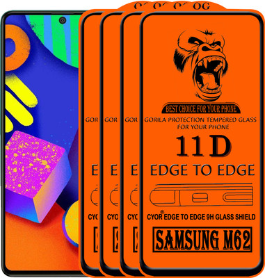 CYOR Edge To Edge Tempered Glass for SAMSUNG M62(Pack of 4)