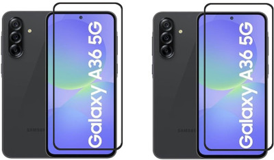 NIMMIKA ENTERPRISES Edge To Edge Tempered Glass for Samsung Galaxy A36 5G(Edge-to-Edge Coverage | 9H Hardness Protection | High-Definition Clarity | Bubble-Free Installation | Shatter-Resistant Technology | Oleophobic Coating | Case-Friendly Design)(Pack of 2)