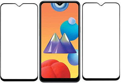 HIE POWER Edge To Edge Tempered Glass for Samsung Galaxy M10 -11D Glass -Screen Protector Full HD Quality Tempered Glass Anti-Scratch Edge to Edge Coverage with Easy Installation Kit-11D(Pack of 2)