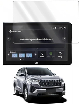 Guardpad Edge To Edge Tempered Glass for Company Fitted Android Player of Toyota Hycross ZX (10.1 inch) 2022-Running Infotainment / Music System(Pack of 1)
