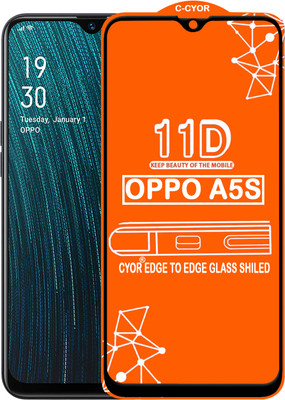 CYOR Edge To Edge Tempered Glass for OPPO A5S(Pack of 1)