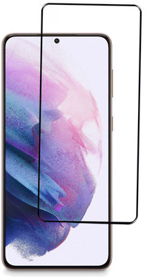 ONCRAVES Edge To Edge Tempered Glass for Samsung Galaxy S21 Plus | Fingerprint Working | Scratch Resistant.(Pack of 1)