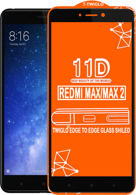 TWIGLO Edge To Edge Tempered Glass for REDMI MI MAX(Pack of 1)