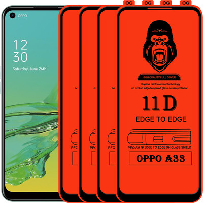 Rofix star Edge To Edge Tempered Glass for OPPO A33(Pack of 4)