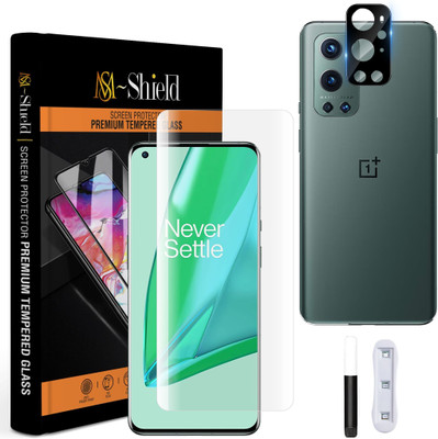 KLAH Edge To Edge Tempered Glass for OnePlus 9 Pro 5G, With Camera Lens Protector(Pack of 1)