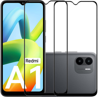 KMPERED Edge To Edge Tempered Glass for Mi A1, Mi A1(Pack of 2)