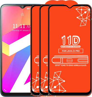 Qyist Edge To Edge Tempered Glass for LAVA Z3 PRO(Pack of 3)