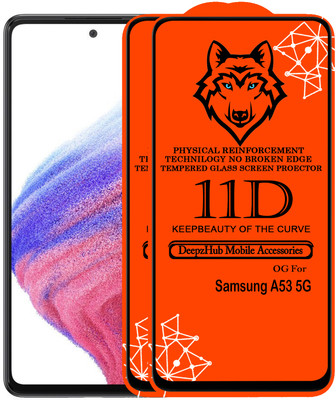 CRodible Edge To Edge Tempered Glass for Samsung Galaxy A53 5G(Pack of 2)