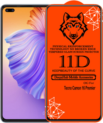 DeepzHub Edge To Edge Tempered Glass for Tecno Camon 16 Premier(Pack of 1)