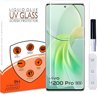 Techforce Edge To Edge Tempered Glass for Vivo Y200 Pro 5G(Pack of 1)