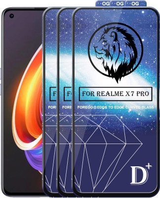 Forego Edge To Edge Tempered Glass for Realme X7 Pro(Pack of 1)