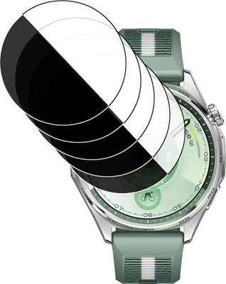 HIDEOUS Edge To Edge Tempered Glass for Huawei WATCH GT 6(Pack of 5)