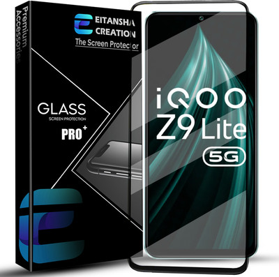 EITANSHA CREATION Edge To Edge Tempered Glass for iQOO Z9 Lite 5G, iQOO Z9 Lite(Pack of 1)