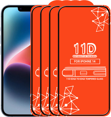 Roxel Edge To Edge Tempered Glass for Iphone 14(Pack of 4)