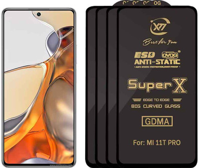 GDMA Edge To Edge Tempered Glass for MI 11 T PRO(Pack of 4)