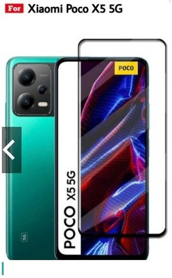 Caseline Edge To Edge Tempered Glass for POCO X5 5G(Pack of 1)