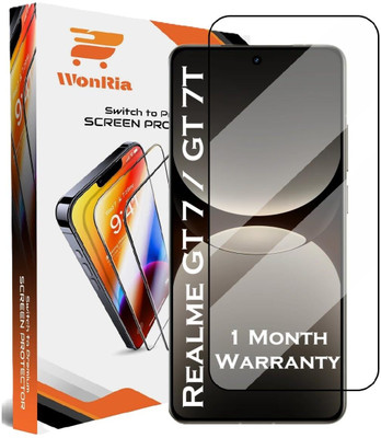 WonRia Edge To Edge Tempered Glass for Realme GT 7, Realme GT 7T 5G(Pack of 1)