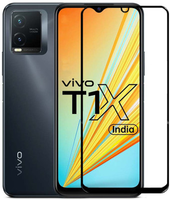 AB PRIME Edge To Edge Tempered Glass for vivo T1X, VIVO T1X(Pack of 1)