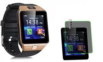 zxb Edge To Edge Tempered Glass for DZ09 Bluetooth Smartwatch(Pack of 1)