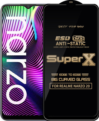 Qyist Edge To Edge Tempered Glass for REALME NARZO 20(Pack of 1)