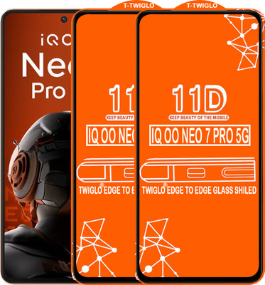 Flipkart SmartBuy Edge To Edge Tempered Glass for IQOO NEO 7 PRO 5G(Pack of 2)