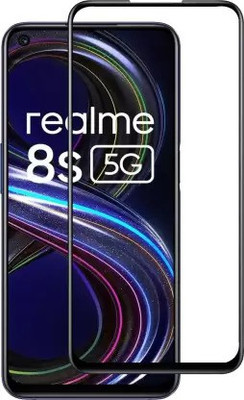 VISHZONE Edge To Edge Tempered Glass for REALME 8S 5G(Pack of 1)