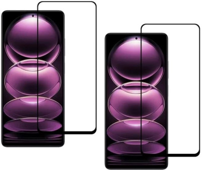 ISAAK Edge To Edge Tempered Glass for Redmi Note 12 Pro Plus 5G, Edge to Edge, Full Flue 11D Tempered Glass(Pack of 2)