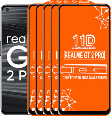CYOR Edge To Edge Tempered Glass for REALME GT 2PRO(Pack of 5)