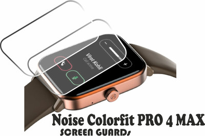 JSGROWITTECH Edge To Edge Tempered Glass for Noise ColorFit Pro 4 Max(Pack of 2)