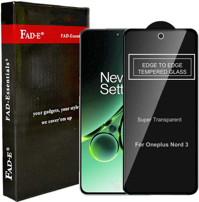 FAD-E Edge To Edge Tempered Glass for OnePlus Nord 3, OnePlus Nord3, OnePlus Nord 3 5G(Pack of 1)