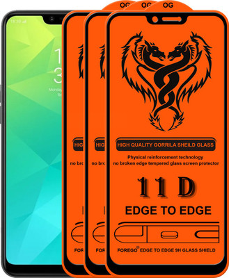 Forego Edge To Edge Tempered Glass for Realme 2(Pack of 3)