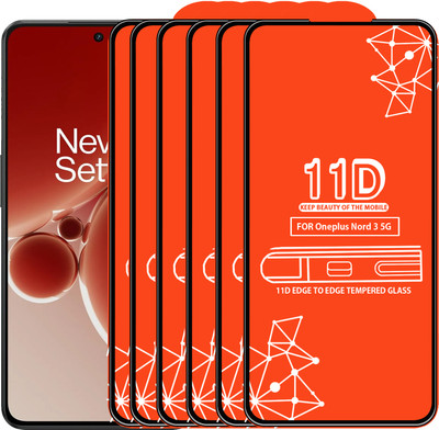 Qyist Edge To Edge Tempered Glass for Oneplus Nord 3 5G(Pack of 6)