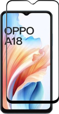 DMJHP Edge To Edge Tempered Glass for OPPO A18(Pack of 1)