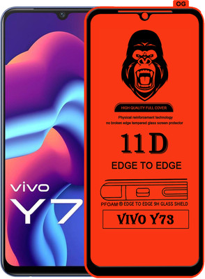 Laxdom Edge To Edge Tempered Glass for VIVO Y73(Pack of 1)
