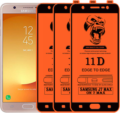 PFOAM Edge To Edge Tempered Glass for SAMSUNG GALAXY ON 7 MAX(Pack of 3)