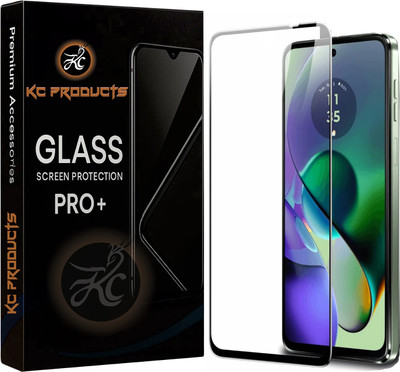 KC PRODUCTS Edge To Edge Tempered Glass for MOTO G64 / Motorola G64, 5g with Easy Self Installation Kit(Pack of 1)