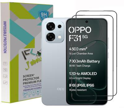 FABEKEE Edge To Edge Tempered Glass for OPPO F31 5G 2 Pack Tempered Glass Screen Protector Black Cellphone With Edge To Edge Coverage And Easy Installation Kitmpered Glass Cellphone With Edge To Edge Coverage And Easy Installation Kit(Pack of 2)