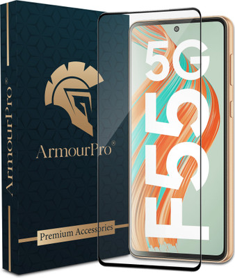 ArmourPro Edge To Edge Tempered Glass for Samsung Galaxy F55 5G, Samsung Galaxy F55, Samsung F55 5G, Samsung F55, Samsung Galaxy M55 5G, Samsung Galaxy M55, Samsung M55 5G, Samsung M55(Pack of 1)