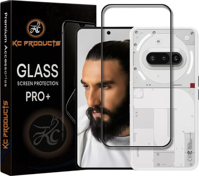 KC PRODUCTS Edge To Edge Tempered Glass for Nothing Phone (3a), 5g with Easy Self Installation Kit(Pack of 1)