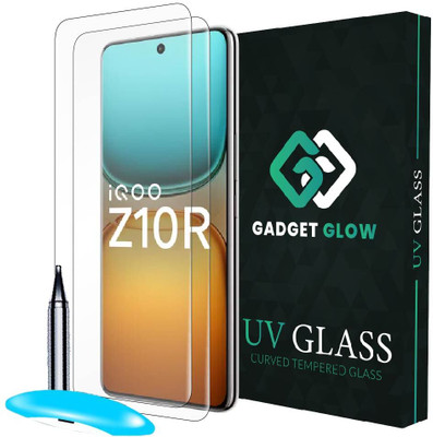 Gadget Glow Edge To Edge Tempered Glass for IQOO Z10R 5G, IQOO Z10R, Vivo T4R 5G(Pack of 2)