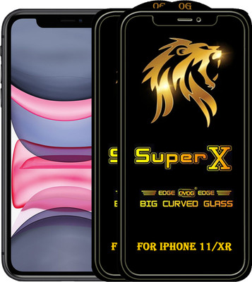 PFOAM Edge To Edge Tempered Glass for Apple iPhone XR(Pack of 2)