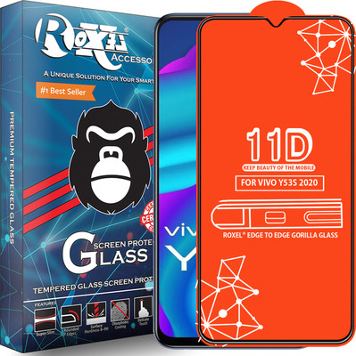 Roxel Edge To Edge Tempered Glass for Vivo Y53S 2020(Pack of 1)