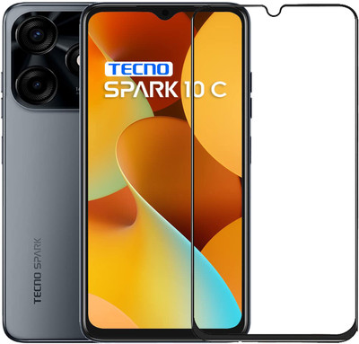 INFINITYWORLD Edge To Edge Tempered Glass for Tecno Spark 10C(Pack of 1)