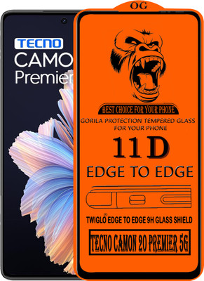 TWIGLO Edge To Edge Tempered Glass for TECNO CAMON 20 PREMIER 5G(Pack of 1)