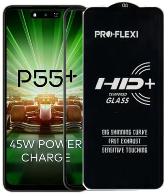 SM Styles Edge To Edge Tempered Glass for Itel P55+ 4G(Pack of 1)