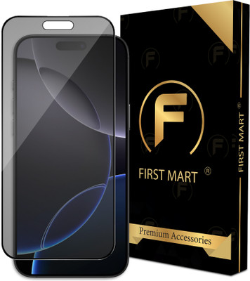 FIRST MART Edge To Edge Tempered Glass for iPhone 16, Apple iPhone 16, Privacy Anti Spy Glass(Pack of 1)