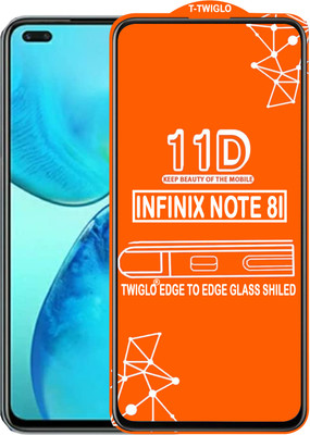 TWIGLO Edge To Edge Tempered Glass for INFINIX NOTE 8I(Pack of 1)